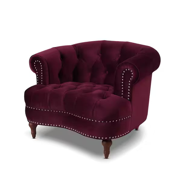 Velvet Accent Armchair